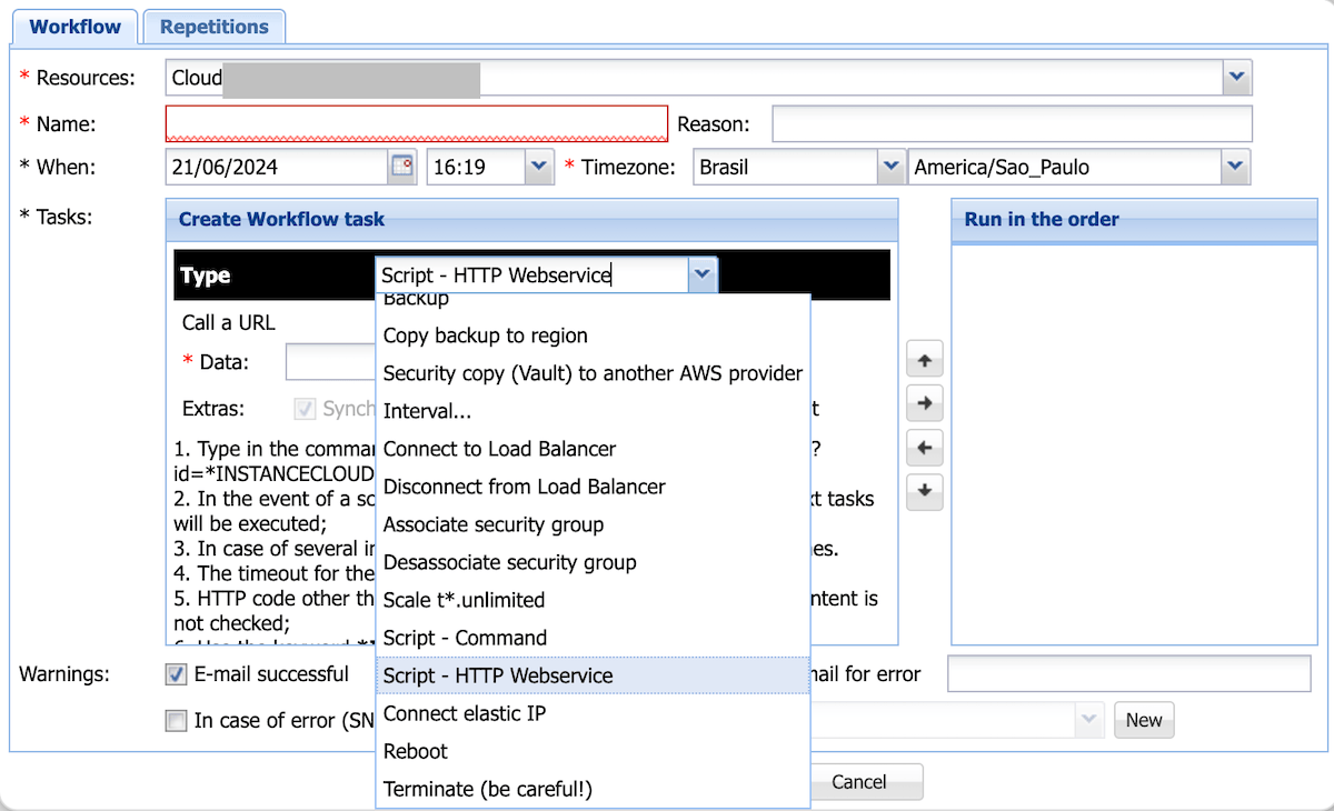 Workflow scripts