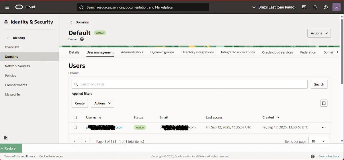 Integrando OCI com Cloud8 Integrando OCI com Cloud8