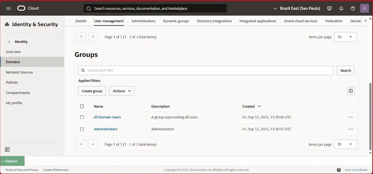 Integrando OCI com Cloud8 Integrando OCI com Cloud8