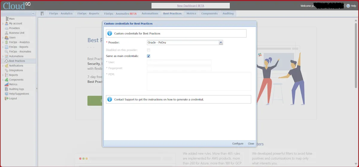 Integrando OCI com Cloud8 Integrando OCI com Cloud8
