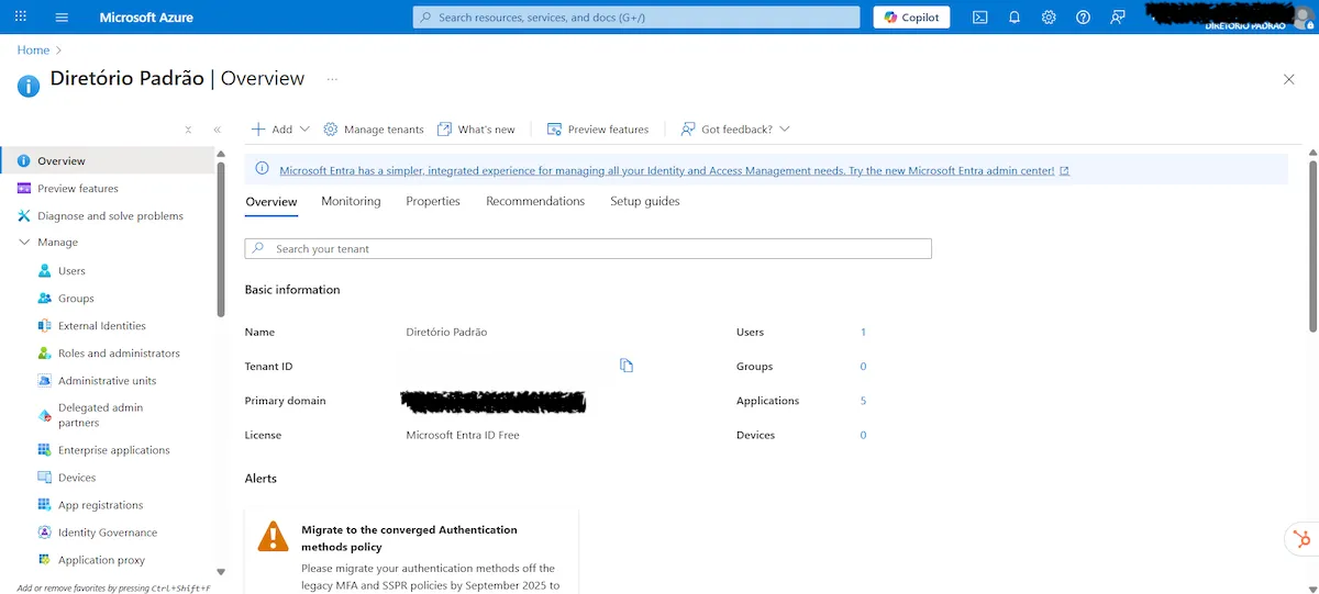 Conectando provedores da Azure Enterprise Agreement ao Cloud8