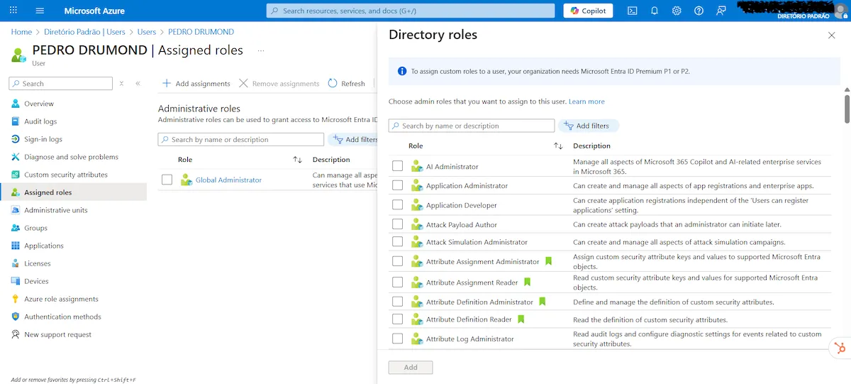 Conectando provedores da Azure Enterprise Agreement ao Cloud8