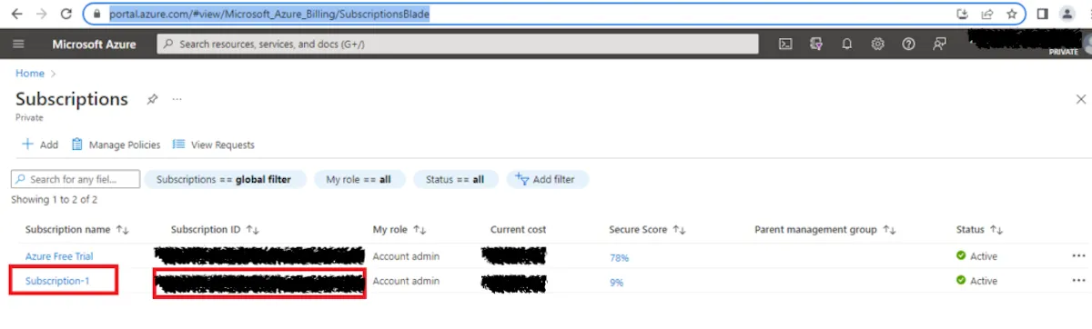Conectando provedores da Azure Enterprise Agreement ao Cloud8