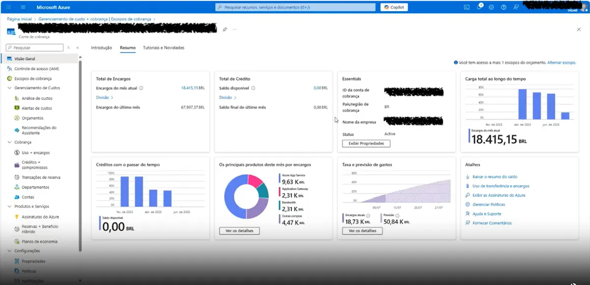 Conectando provedores da Azure Enterprise Agreement ao Cloud8