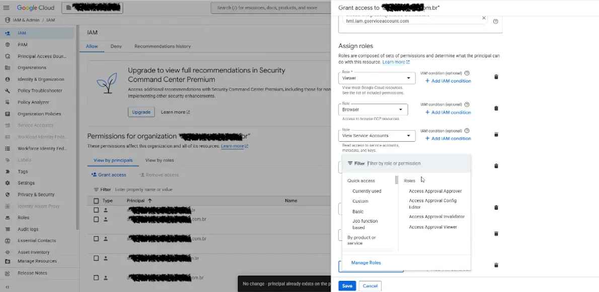 Conectando provedores GCP ao Cloud8 Conectando provedores GCP ao Cloud8