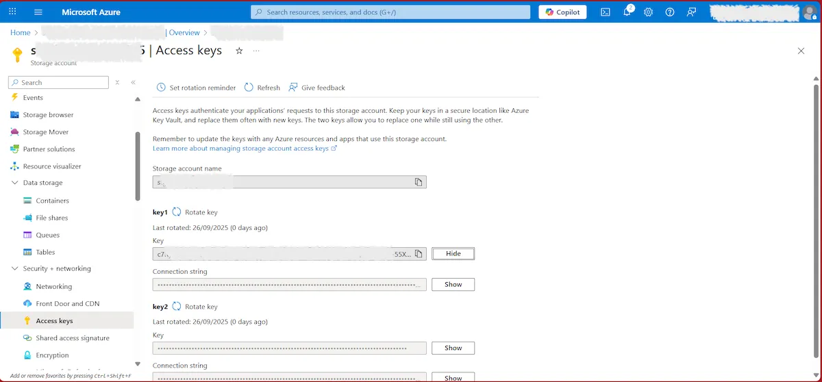 Integrando Azure Storage