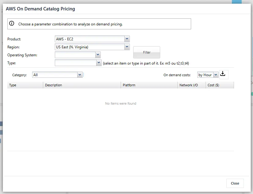 Utilizando o Cloud Pricing na Cloud8