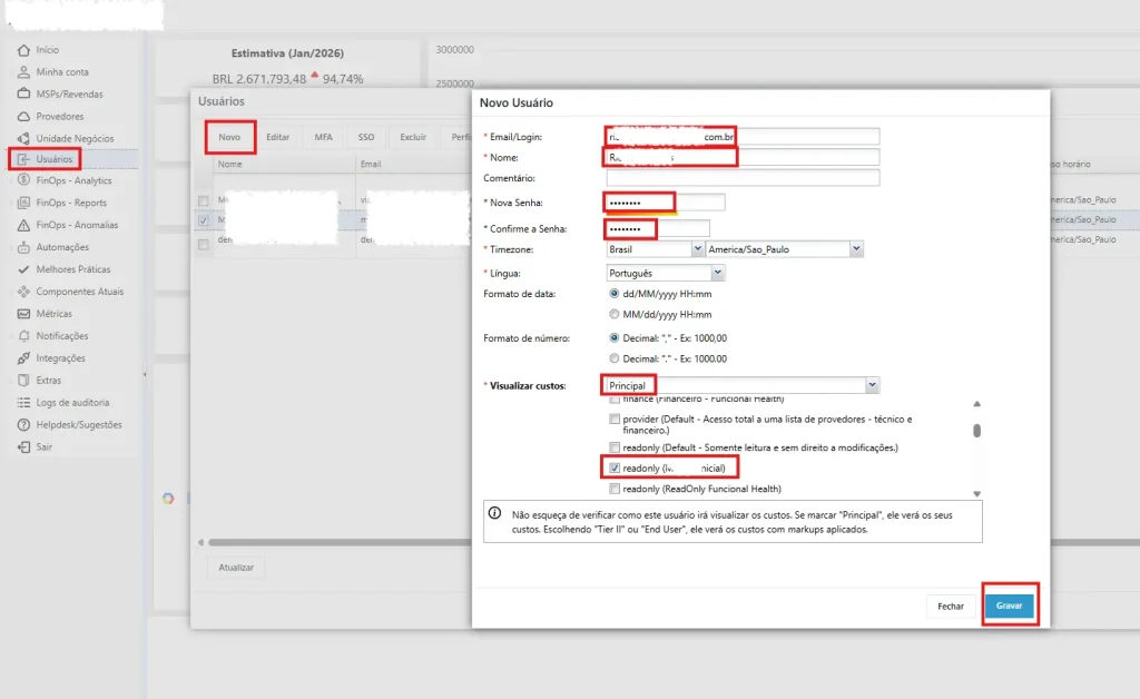 Configurando SSO e SAML da GCP